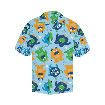 Monster Cartoon Pattern Print Design 04 Men's Hawaiian Shirt