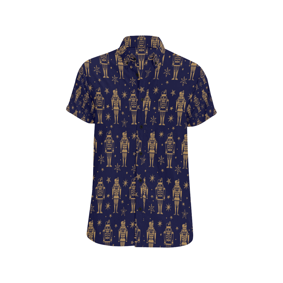 Nutcracker Pattern Print Design A05 Men's Short Sleeve Button Up Shirt