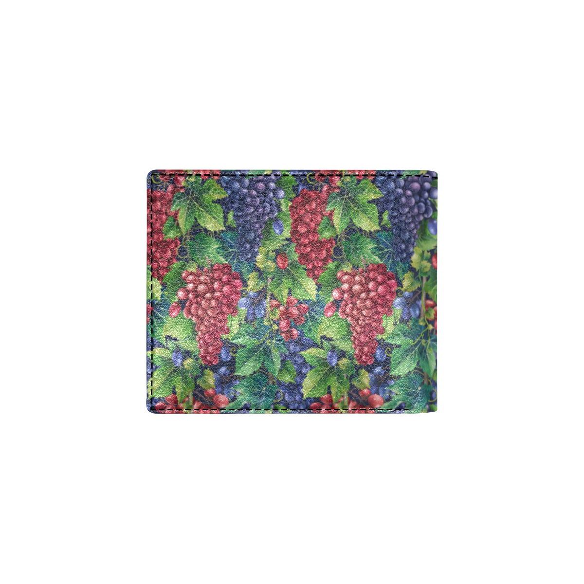 Grape Pattern Print Design GP02 Men's ID Card Wallet