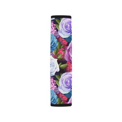 Rose Pattern Print Design RO09 Car Seat Belt Cover