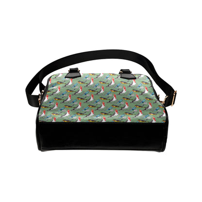 Birds Pattern Print Design 07 Shoulder Handbag