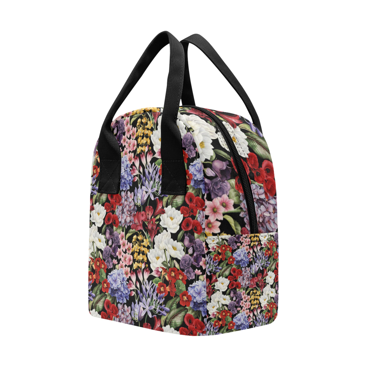 Summer Floral Pattern Print Design SF04 Insulated Lunch Bag