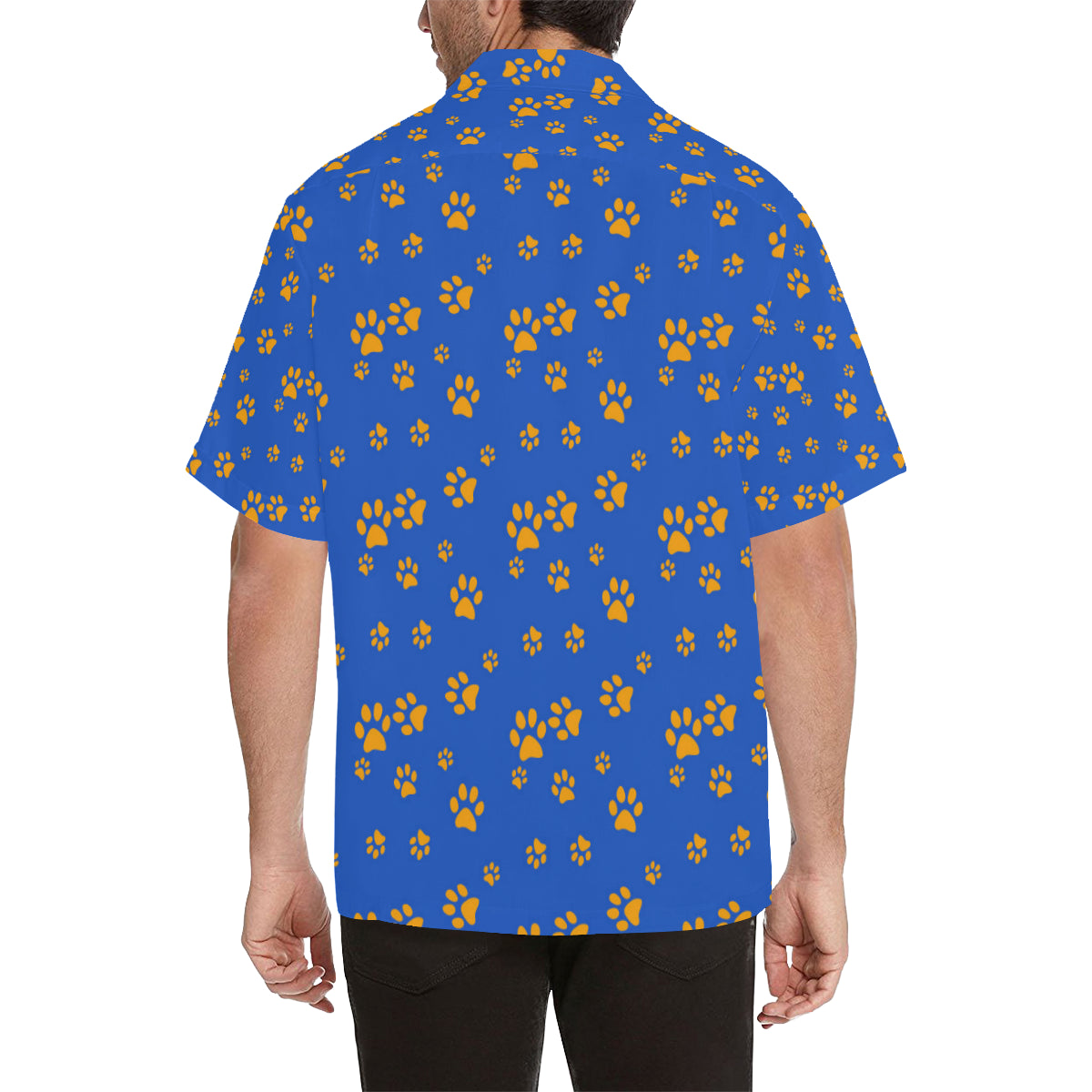 Paw Pattern Print Design A03 Men's Hawaiian Shirt