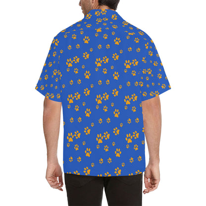 Paw Pattern Print Design A03 Men's Hawaiian Shirt