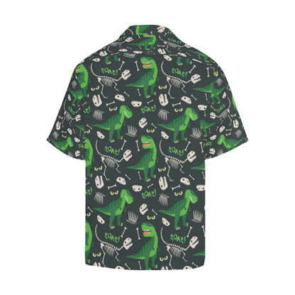 T Rex Pattern Print Design A05 Men's Hawaiian Shirt