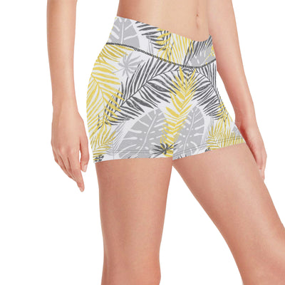 Palm Leaves Pattern Print Design PL012 Yoga Shorts