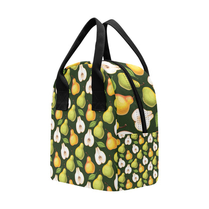 Pear Pattern Print Design PE06 Insulated Lunch Bag