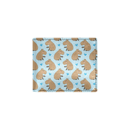Capybara Pattern Print Design 01 Men's ID Card Wallet