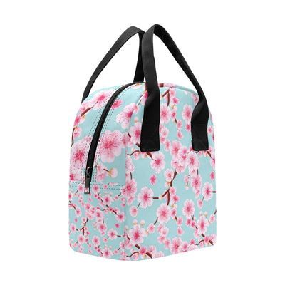 Cherry Blossom Pattern Print Design CB04 Insulated Lunch Bag