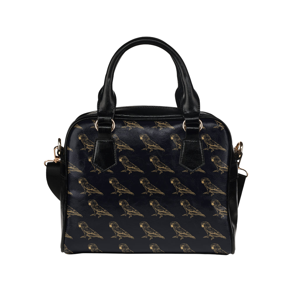 Parakeet Pattern Print Design A04 Shoulder Handbag