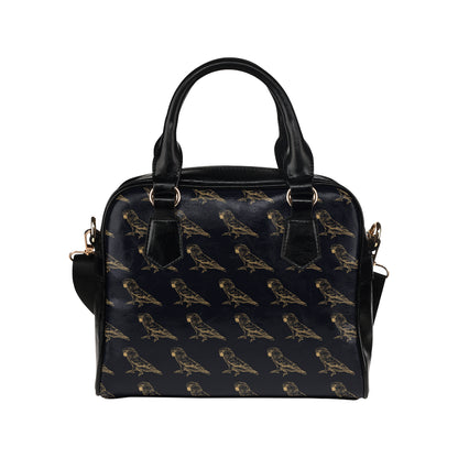 Parakeet Pattern Print Design A04 Shoulder Handbag