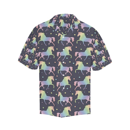 Rainbow Pattern Print Design A05 Men's Hawaiian Shirt
