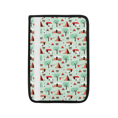 Camper Tent Pattern Print Design 01 Car Seat Belt Cover