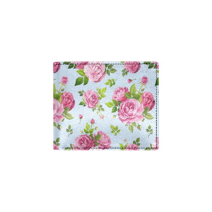 Rose Pink Pattern Print Design RO08 Men's ID Card Wallet