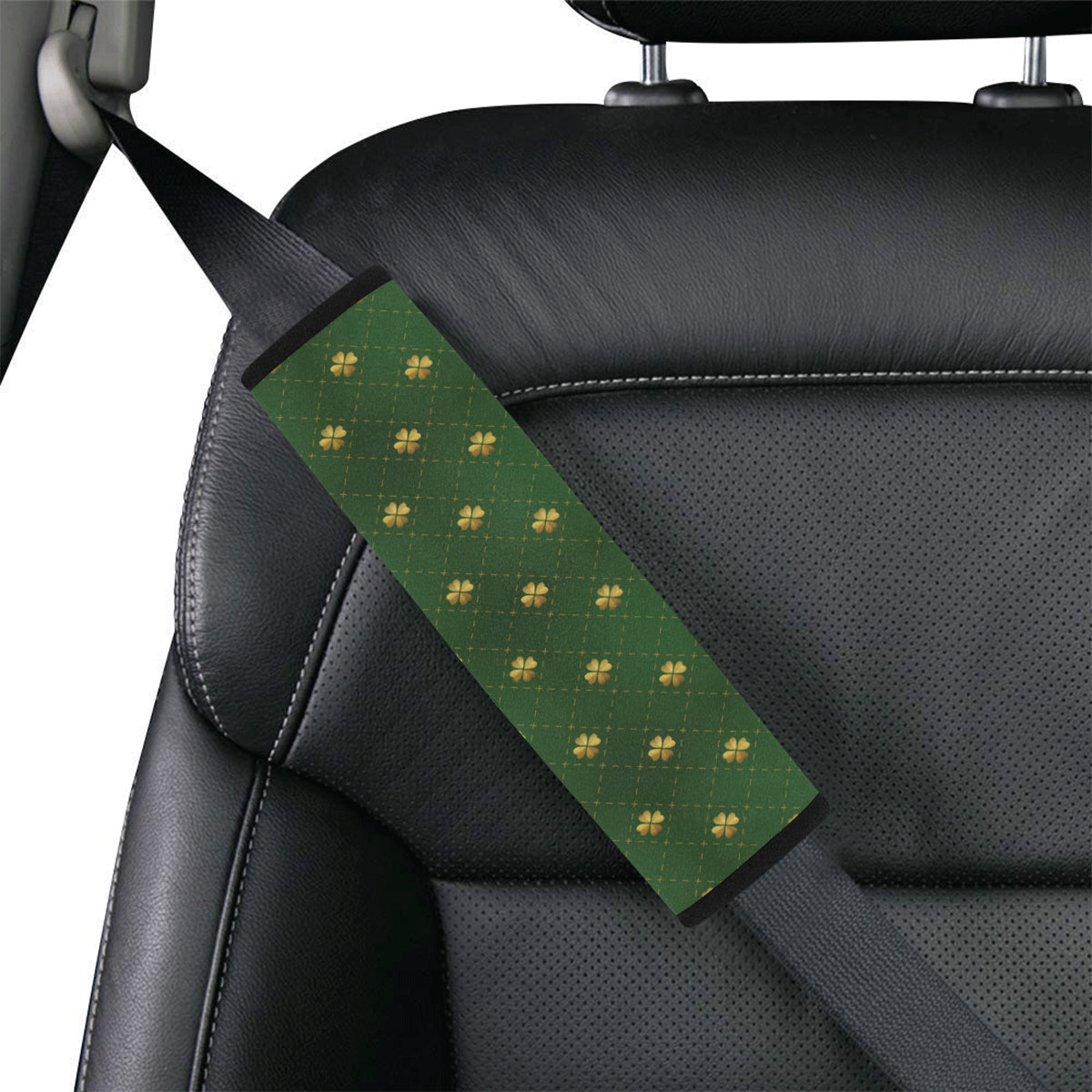 Clover  Pattern Print Design 01 Car Seat Belt Cover