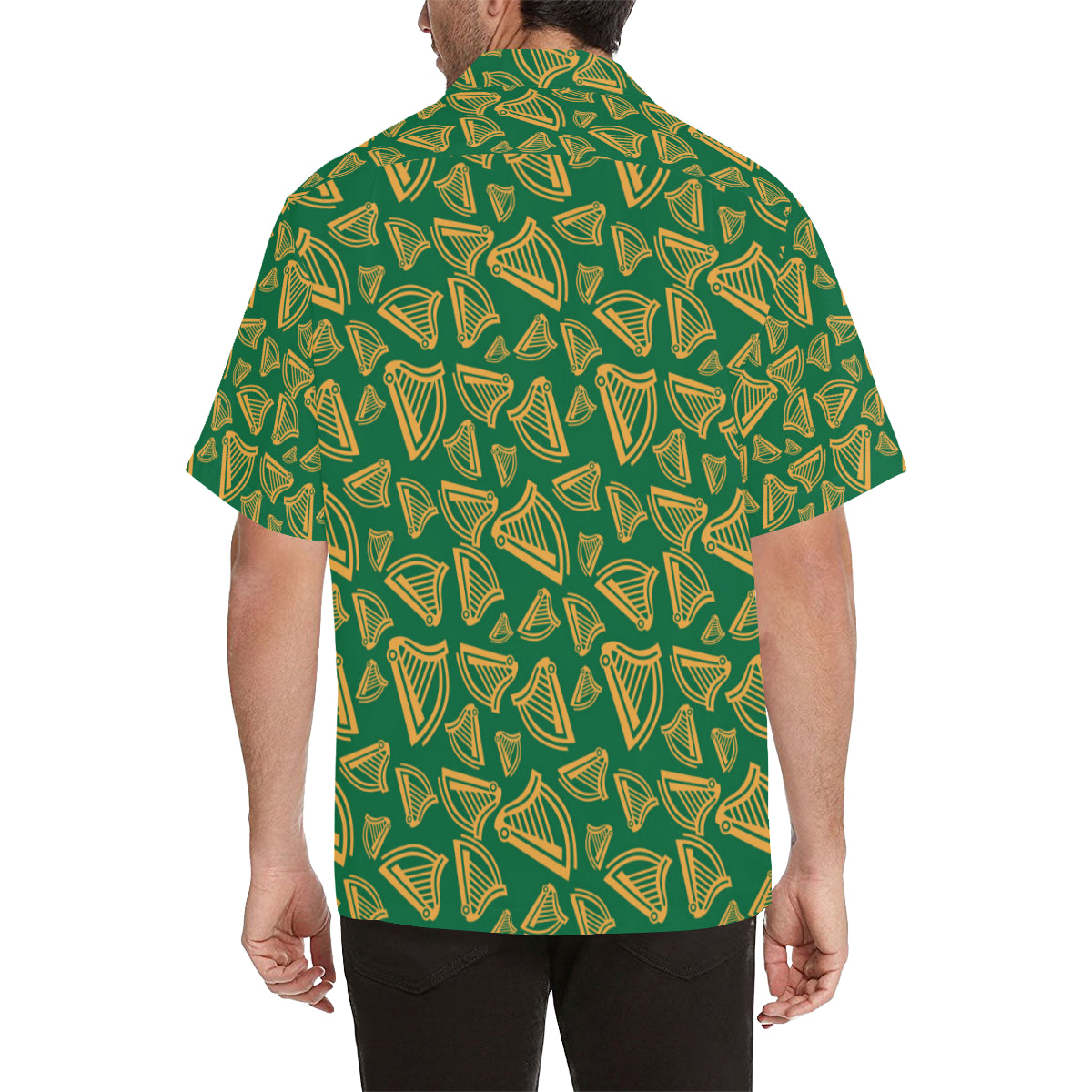 Harp Pattern Print Design 03 Men's Hawaiian Shirt