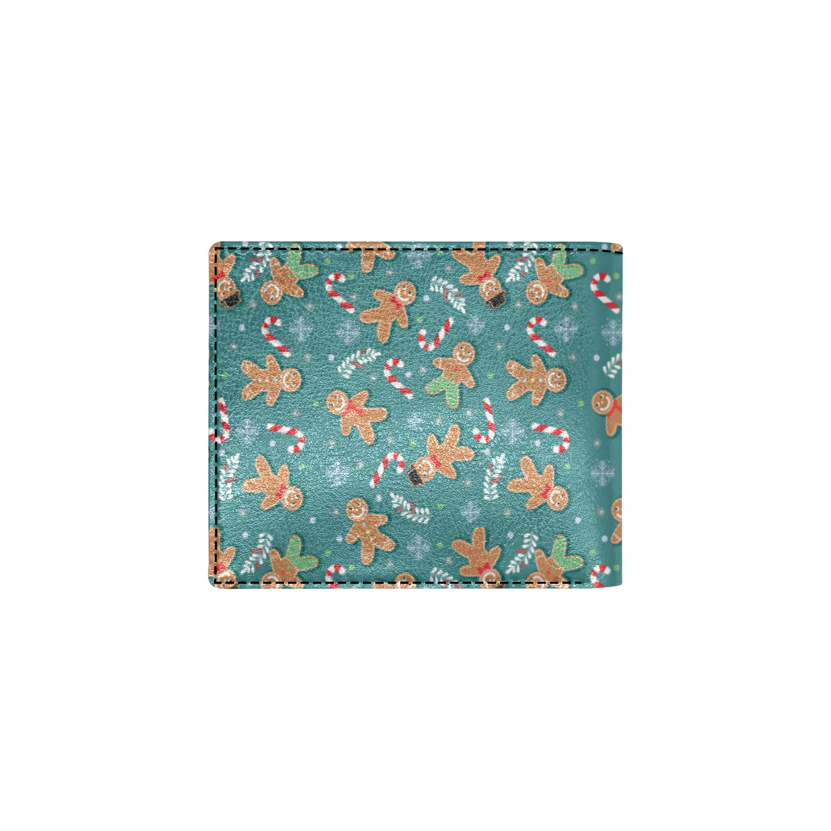 Gingerbread Pattern Print Design 05 Men's ID Card Wallet