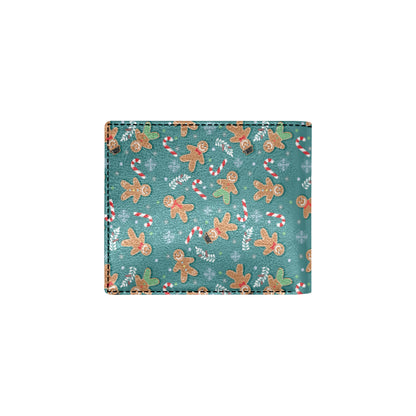 Gingerbread Pattern Print Design 05 Men's ID Card Wallet