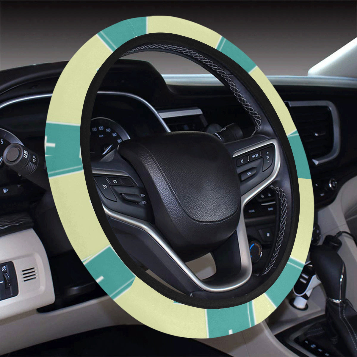Bible Pattern Print Design 04 Steering Wheel Cover with Elastic Edge