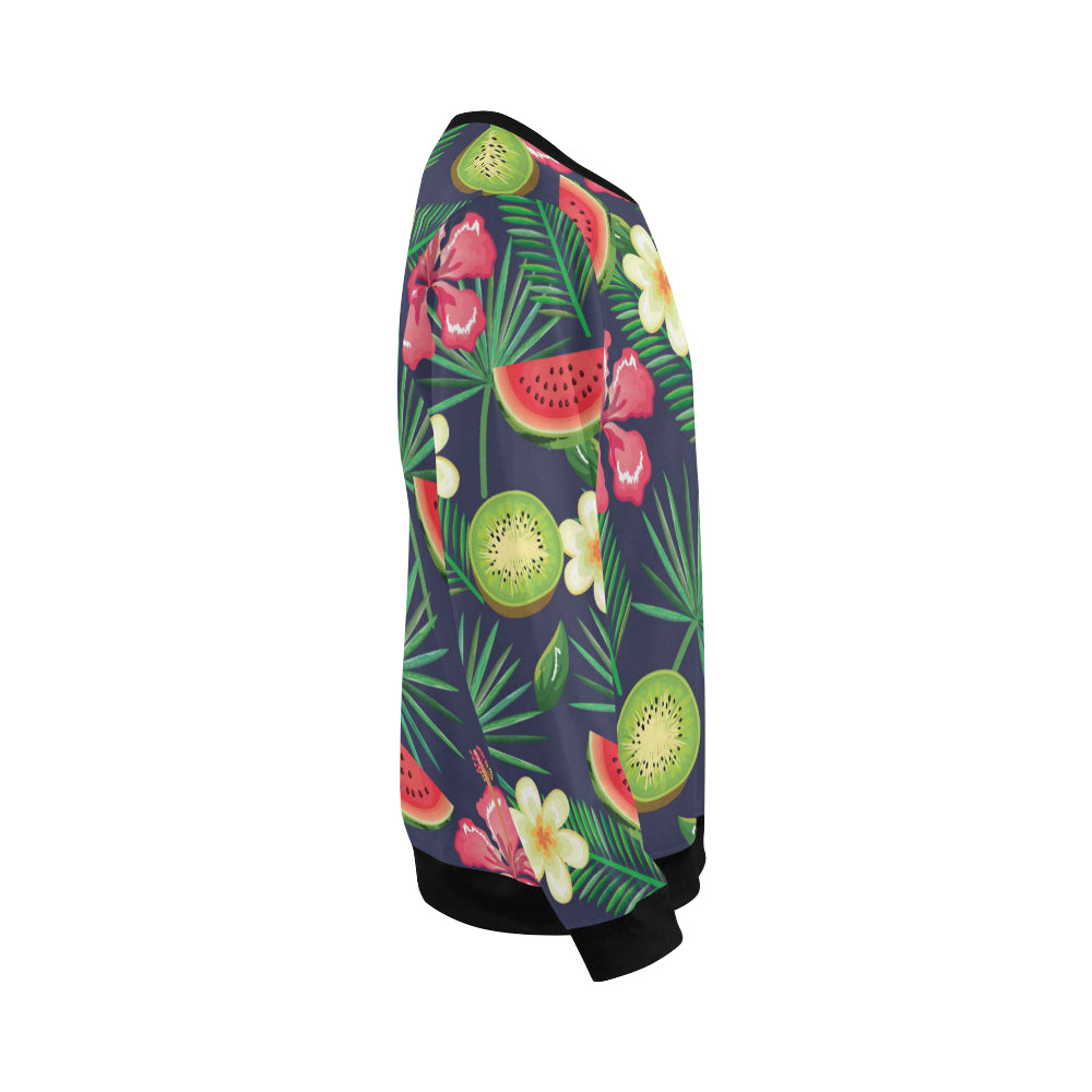 Tropical Fruits Pattern Print Design TF05 Men Long Sleeve Sweatshirt