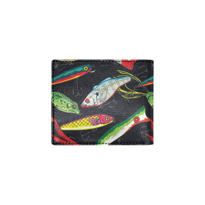 Fishing Bait Print Men's ID Card Wallet