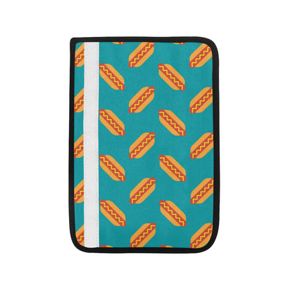 Hot Dog Pattern Print Design 03 Car Seat Belt Cover