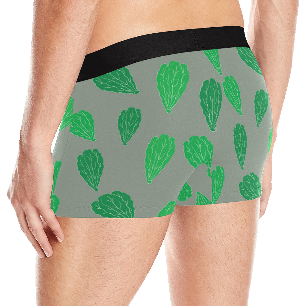 Lettuce Pattern Print Design 02 Men's Boxer Briefs