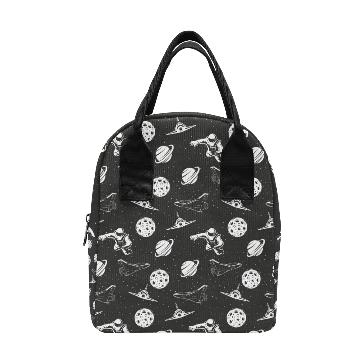 Space Astronauts Print Insulated Lunch Bag