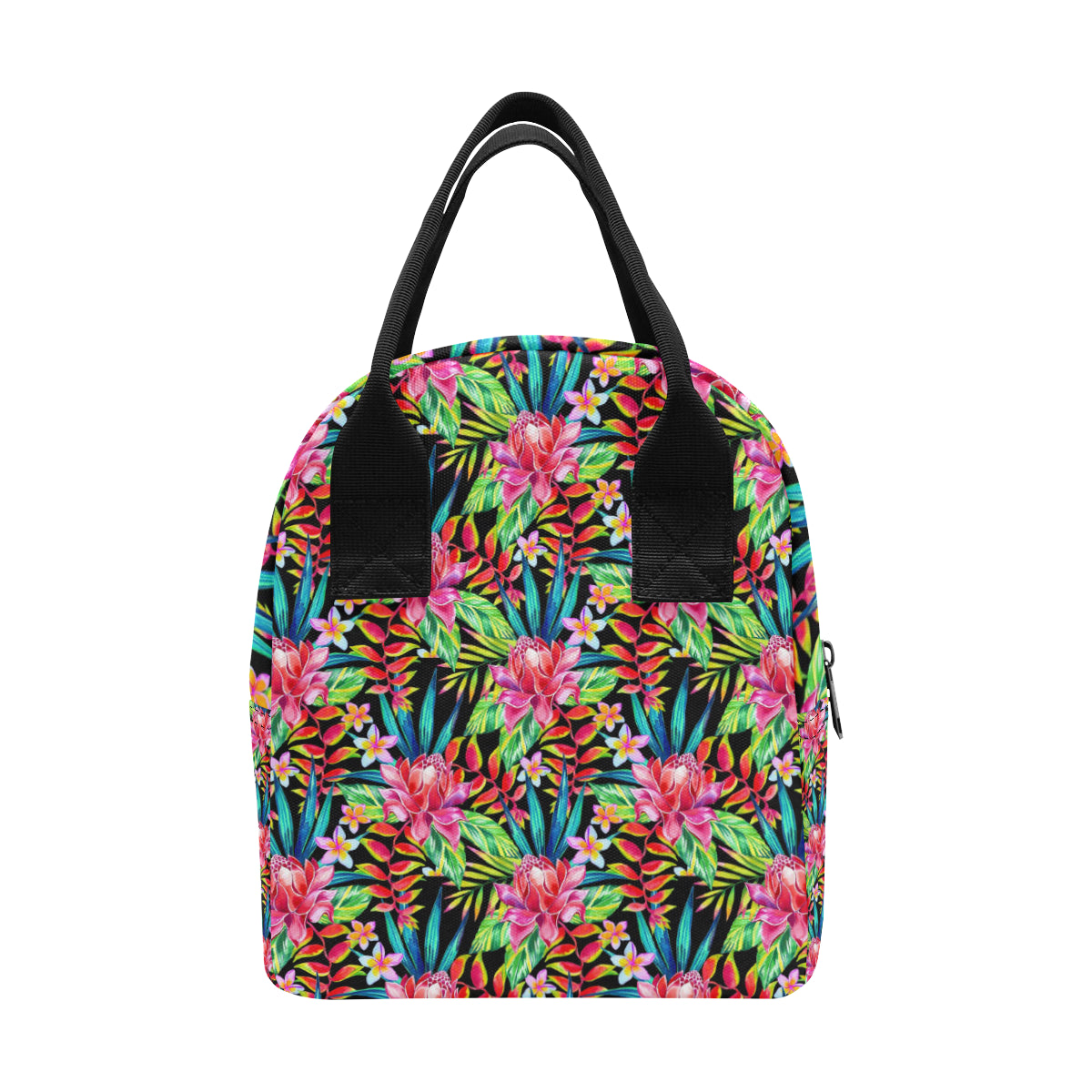 Heliconia Pattern Print Design HL02 Insulated Lunch Bag