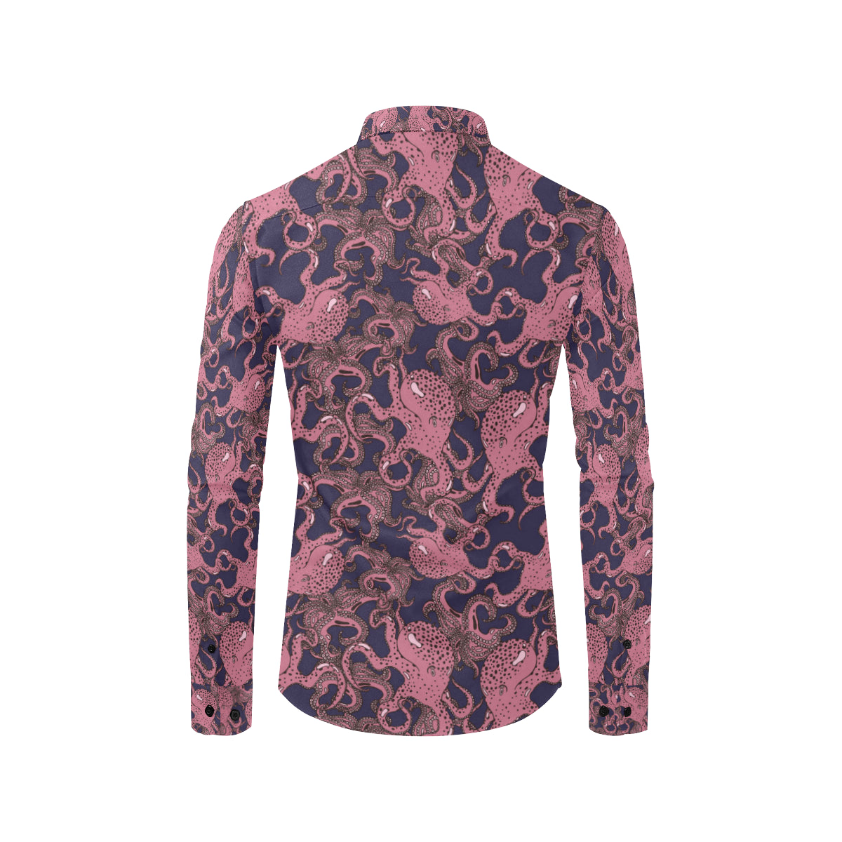 Octopus Pattern Print Design A03 Men's Long Sleeve Shirt