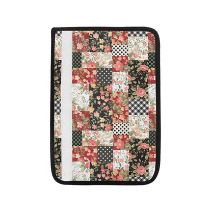 Patchwork Flower Pattern Print Design 03 Car Seat Belt Cover