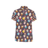 Cupcakes Party Print Pattern Men's Short Sleeve Button Up Shirt