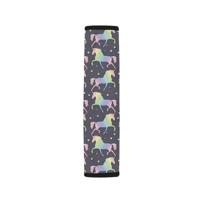 Rainbow Pattern Print Design A05 Car Seat Belt Cover