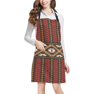 Native Pattern Print Design A02 Apron with Pocket