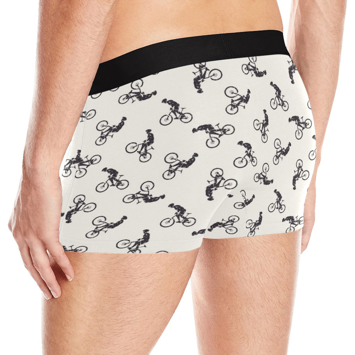 Mountain bike Pattern Print Design 01 Men's Boxer Briefs