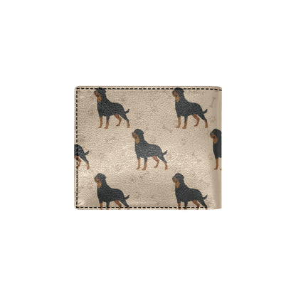 Rottweiler Pattern Print Design A01 Men's ID Card Wallet