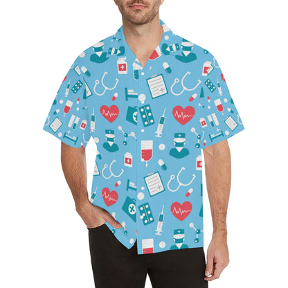 Nurse Pattern Print Design A03 Men's Hawaiian Shirt