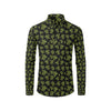 Green Tribal Turtle Polynesian Themed Men's Long Sleeve Shirt