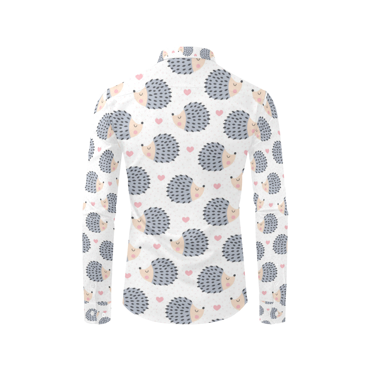 Hedgehog Baby Pattern Print Design 03 Men's Long Sleeve Shirt