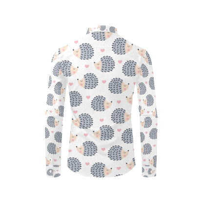 Hedgehog Baby Pattern Print Design 03 Men's Long Sleeve Shirt