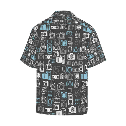 Camera Pattern Print Design 04 Men's Hawaiian Shirt