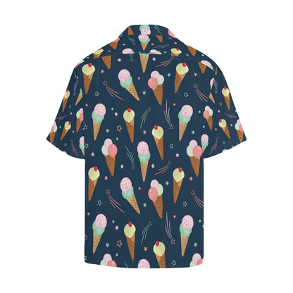 Ice Cream Pattern Print Design 04 Men's Hawaiian Shirt