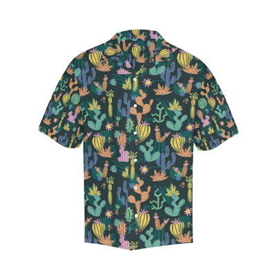 Cactus Pattern Print Design 05 Men's Hawaiian Shirt