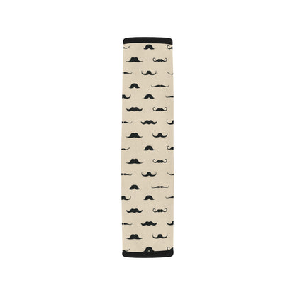 Mustache Pattern Print Design A03 Car Seat Belt Cover