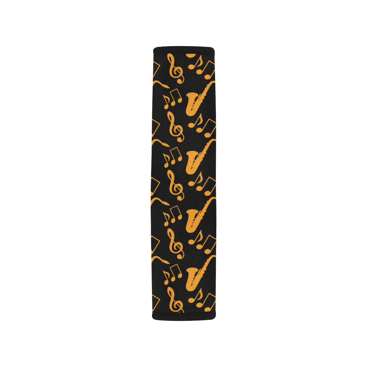 Saxophone Pattern Print Design 02 Car Seat Belt Cover