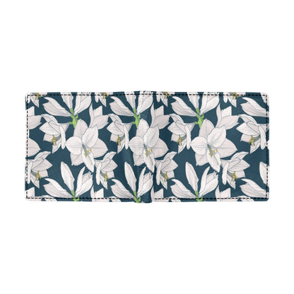 Amaryllis Pattern Print Design AL02 Men's ID Card Wallet