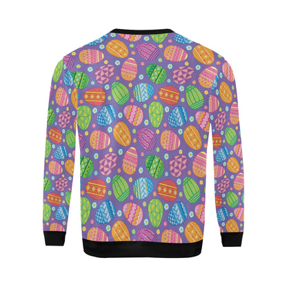 Easter Eggs Pattern Print Design RB010 Men Long Sleeve Sweatshirt