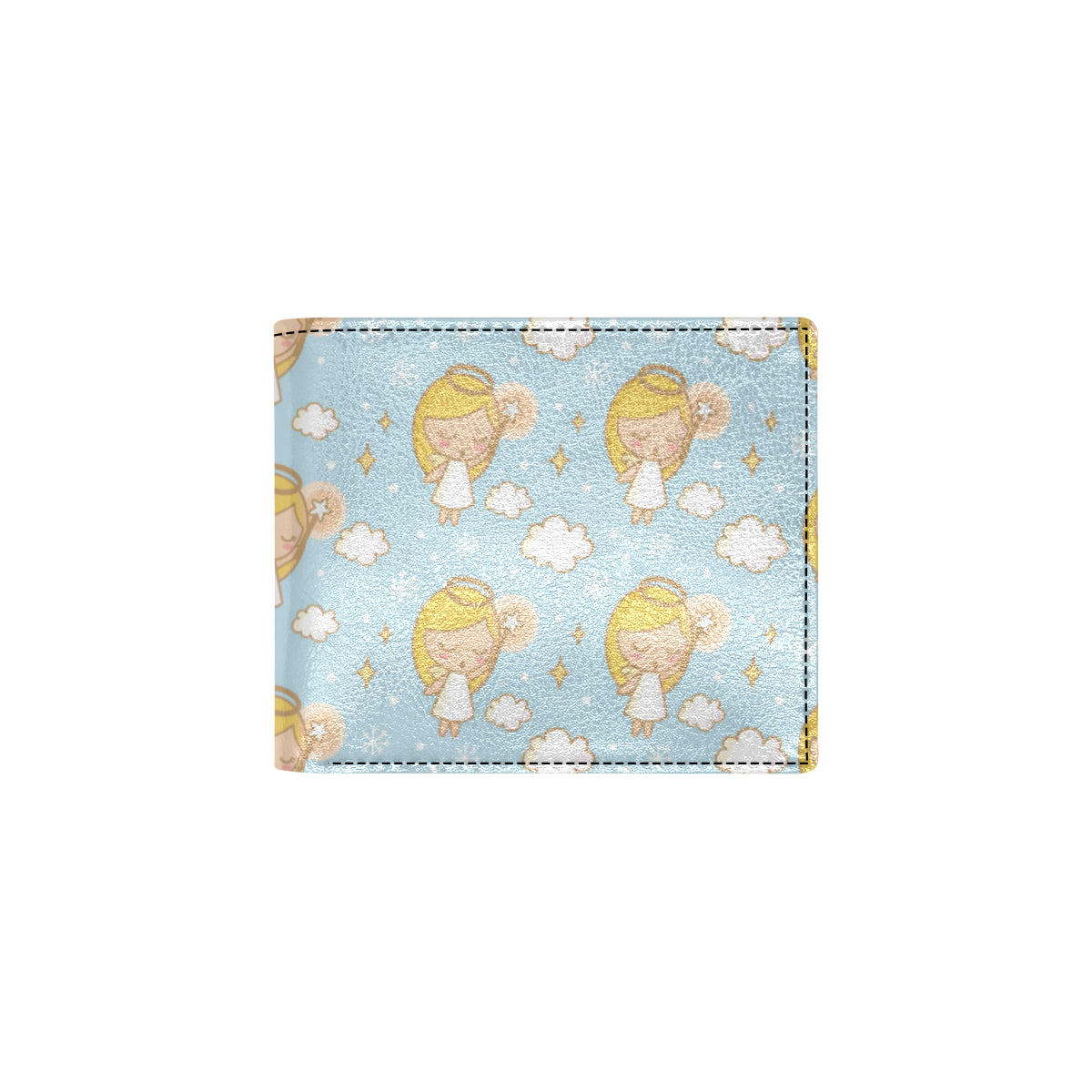 Angel Pattern Print Design 05 Men's ID Card Wallet