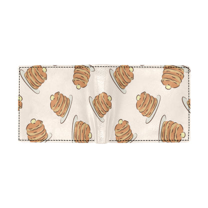 Pancake Pattern Print Design A01 Men's ID Card Wallet