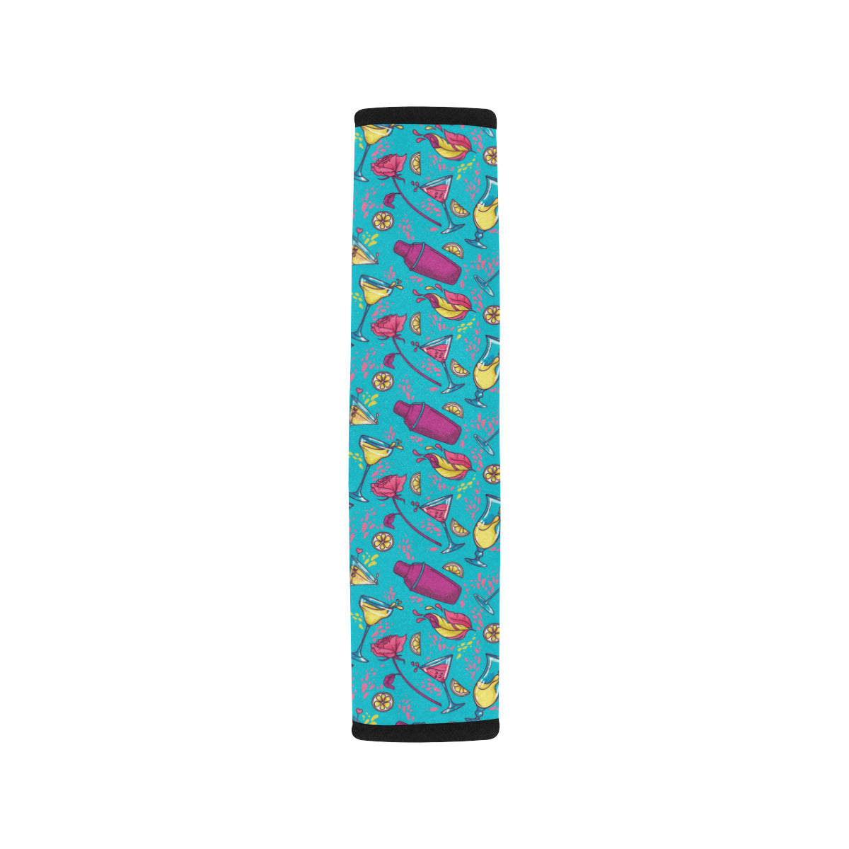 Cocktail Pattern Print Design 03 Car Seat Belt Cover